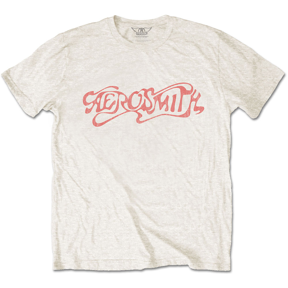 Tričko Aerosmith - Classic Logo, Unisex,Natural,XXL