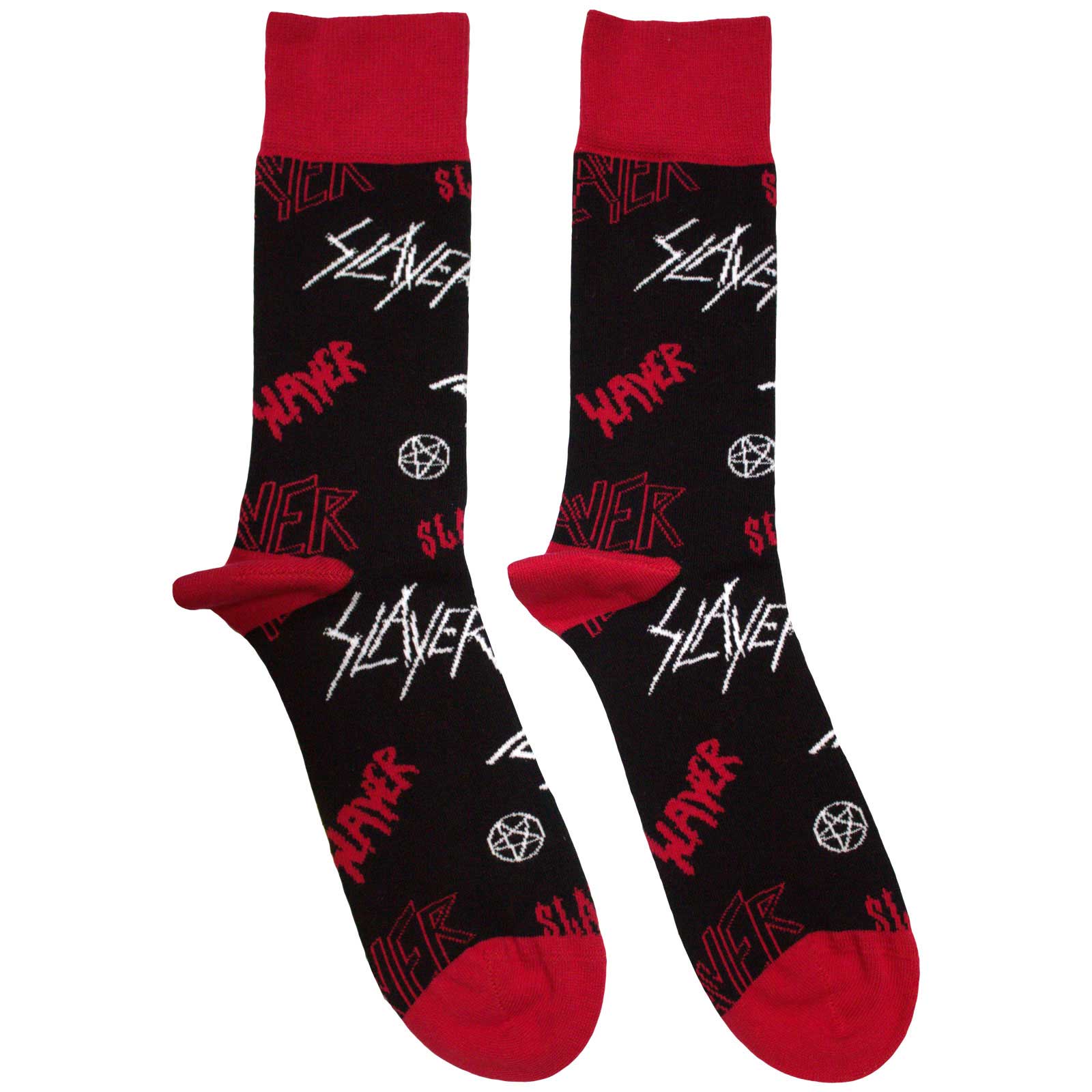 Ponožky Slayer - Logos Pattern, Unisex,Čierna,UK 7 - 11