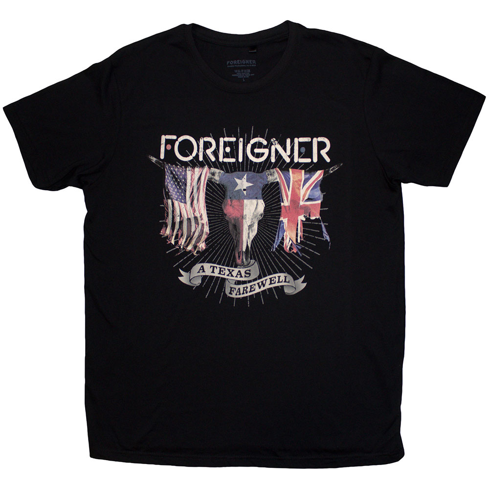 Tričko Foreigner - Texas Farewell, Unisex,Čierna,XXL