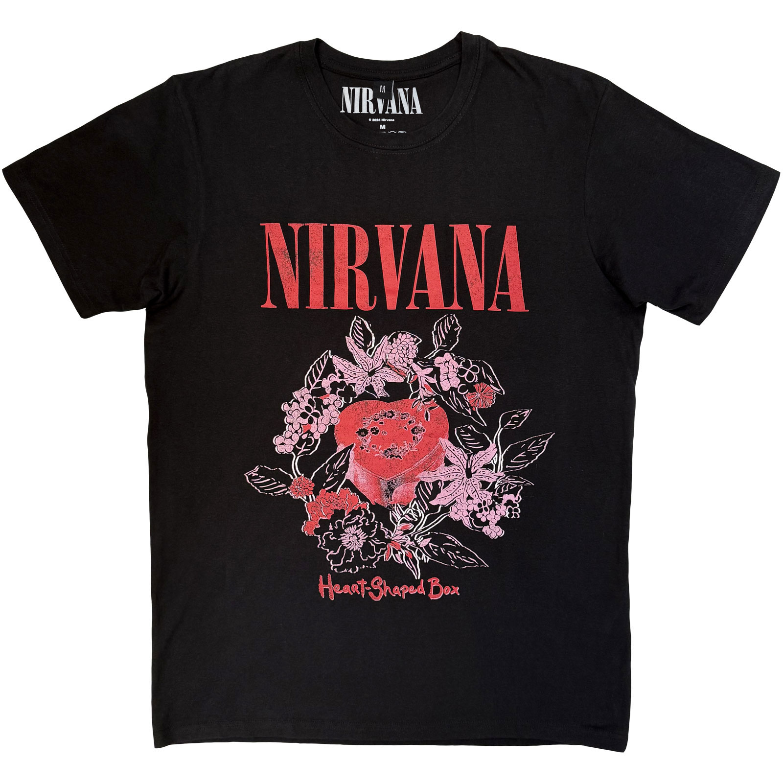 Tričko Nirvana - Heart Shaped Box, Unisex,Čierna,XXL