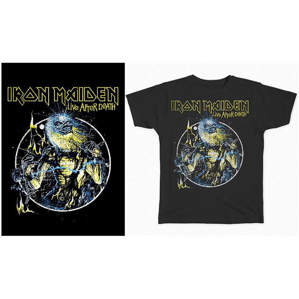 Tričko Iron Maiden - Live After Death, Unisex,Čierna,XXL
