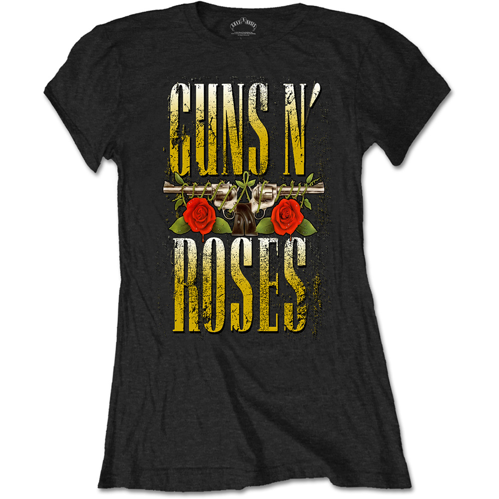Tričko Guns N’ Roses - Big Guns, Žena,Čierna,4XL