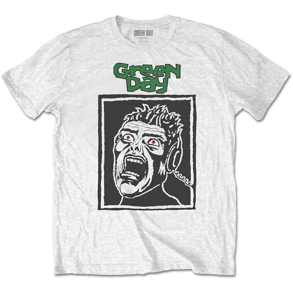 Tričko Green Day - Scream, Unisex,Biela,XXL