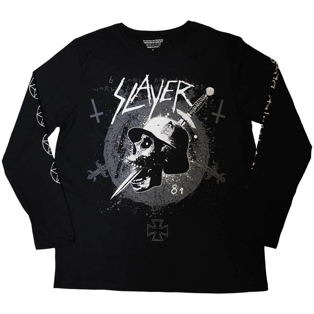 Tričko s dlhým rukávom Slayer - Dagger Skull, Unisex,Čierna,XL