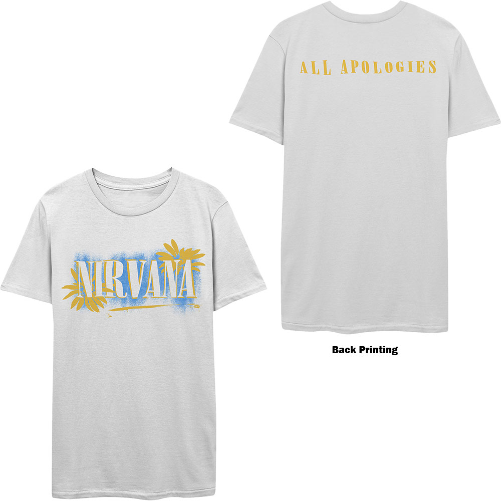 Tričko Nirvana - All Apologies, Unisex,Biela,XXL