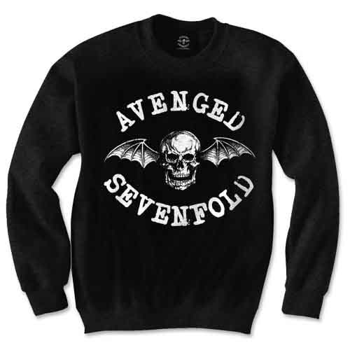 Crewneck Avenged Sevenfold A7X - Death Bat, Unisex,Čierna,XXL