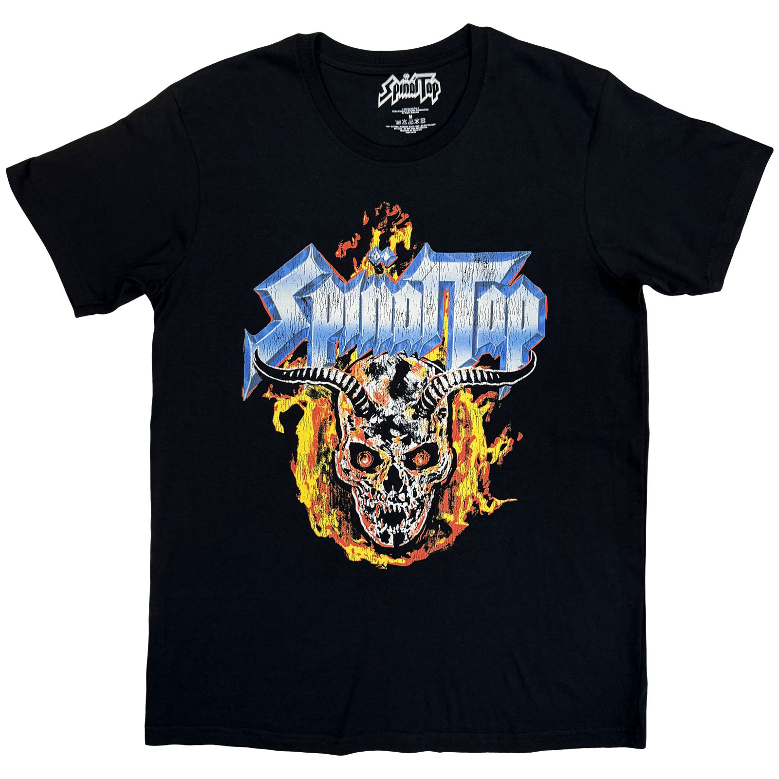 Tričko Spinal Tap - Flame Skull, Unisex,Čierna,XXL