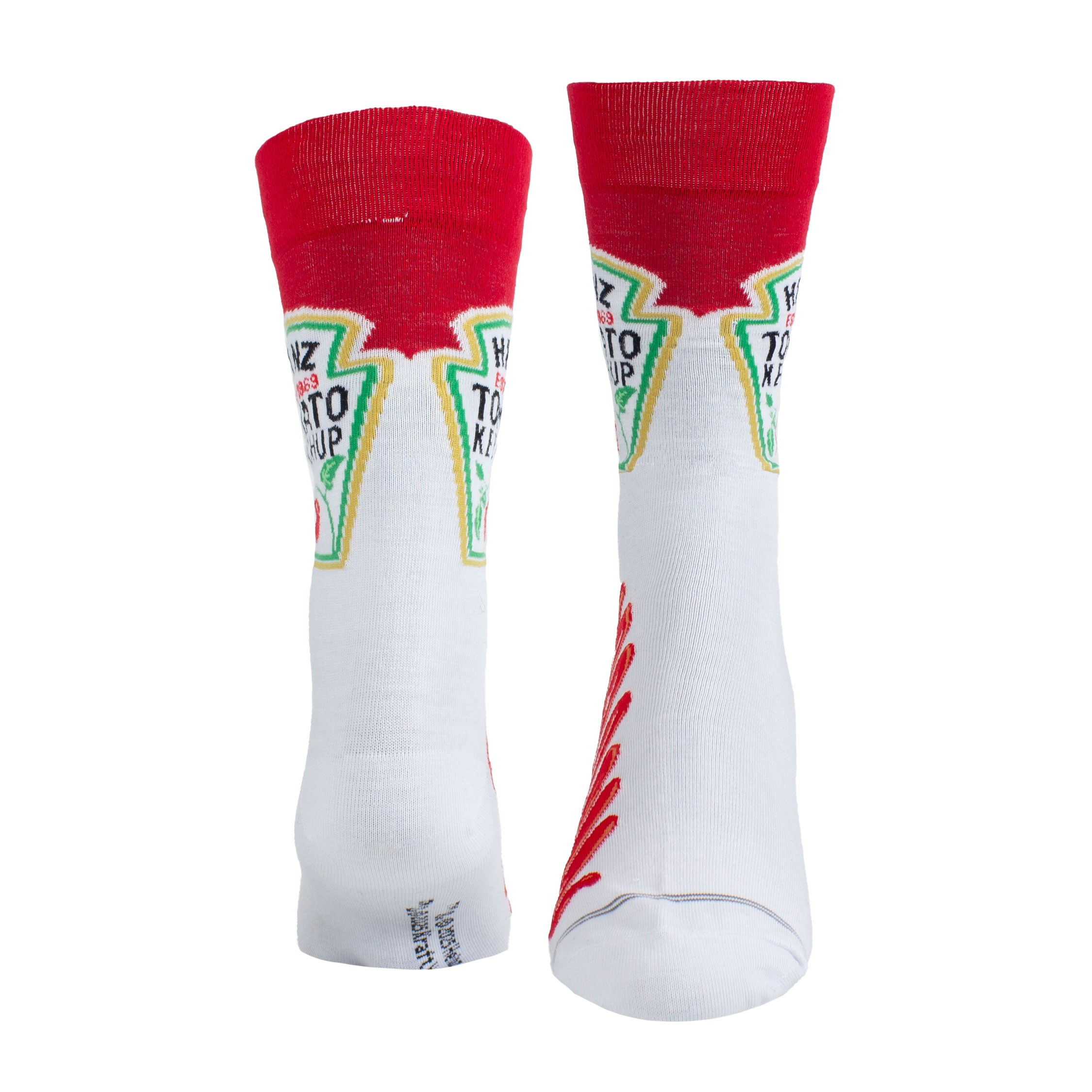 Ponožky Heinz - Unisex Crew Socks: Tomato Ketchup (Red)  (UK Size 6.5 - 11), Unisex,Červená,Univerzálna