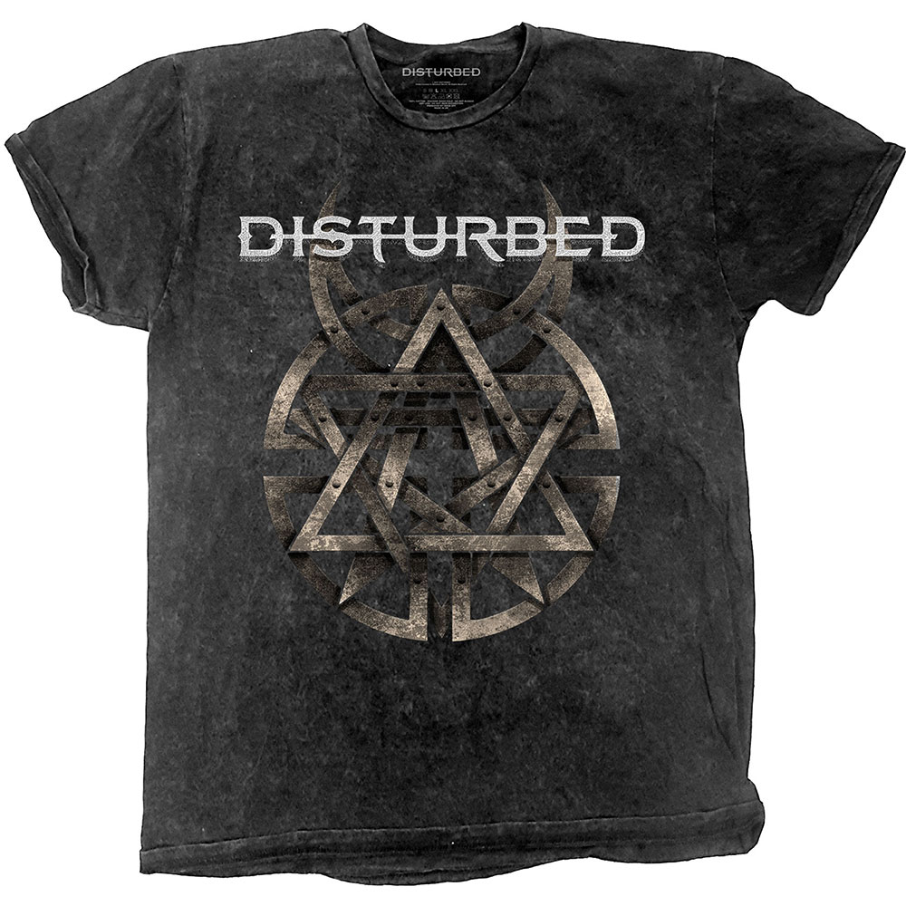 Tričko DISTURBED - Riveted, Unisex,Šedá,XL