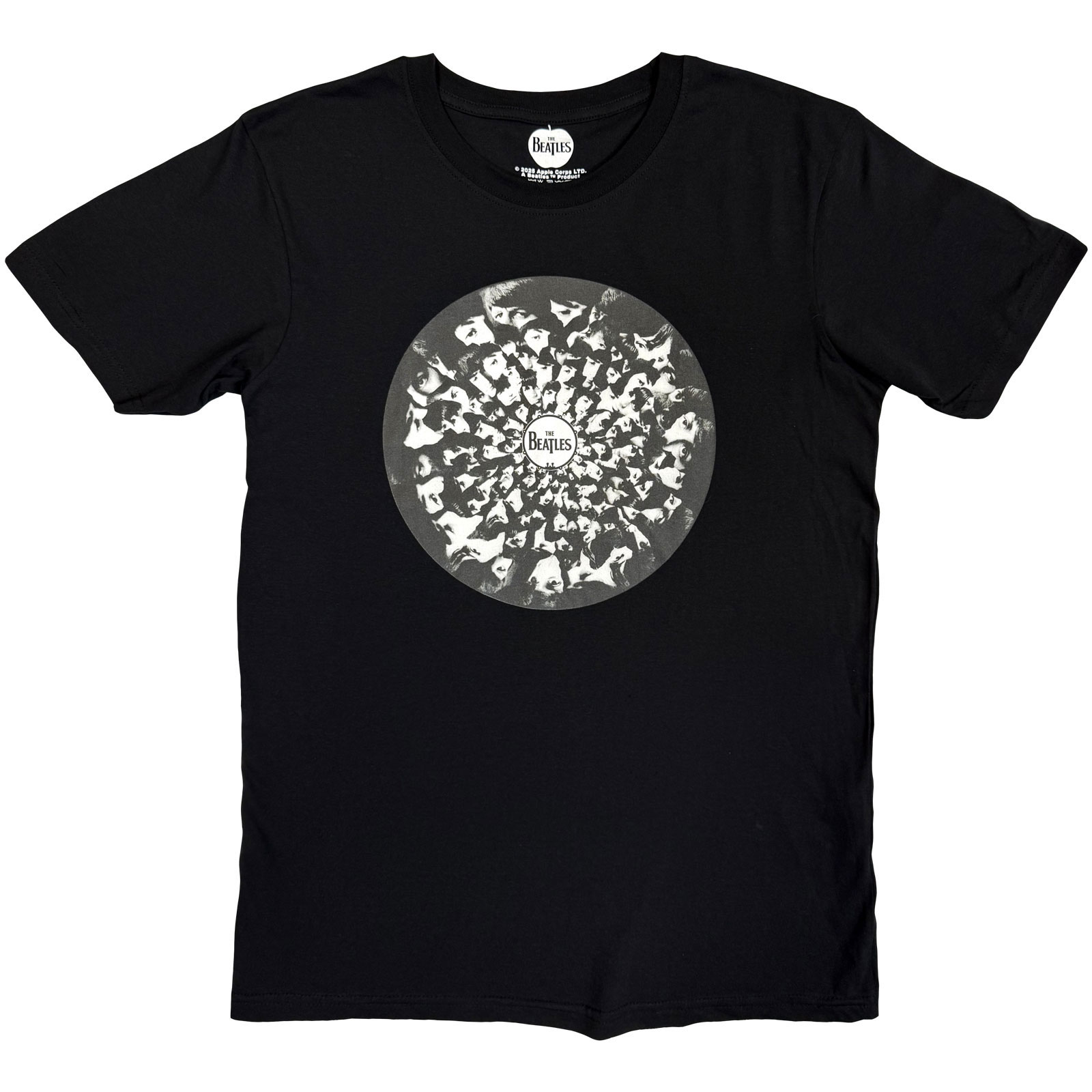 Tričko The Beatles - Revolver Faces, Unisex,Čierna,L