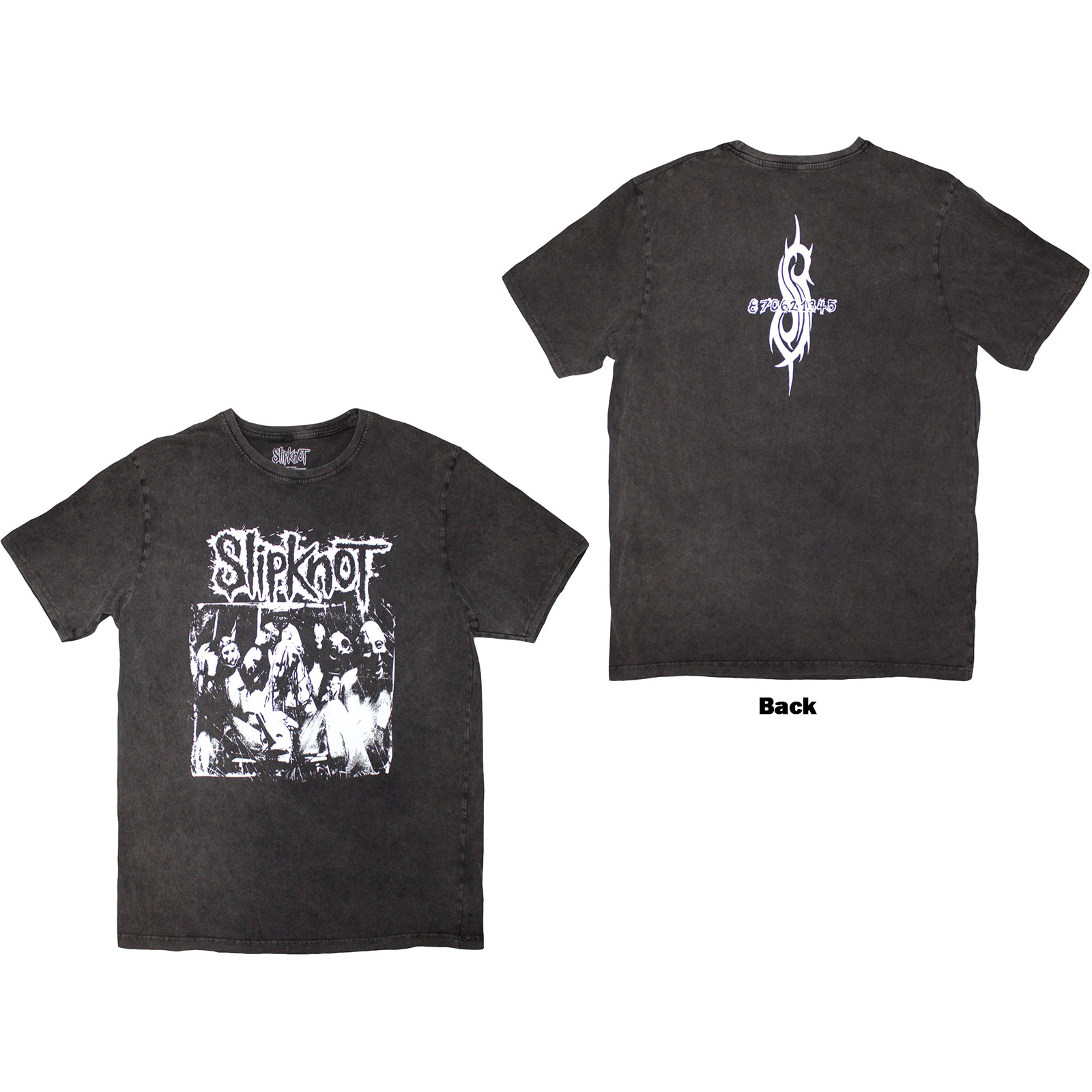 Tričko Slipknot - Album Splatter, Unisex,Šedá,S
