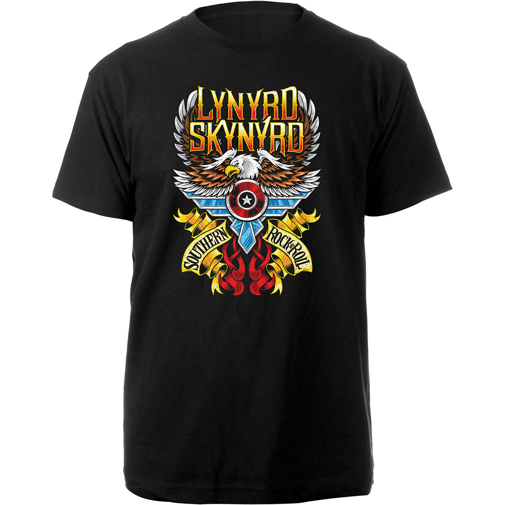 Tričko Lynyrd Skynyrd - Southern Rock & Roll, Unisex,Čierna,XL