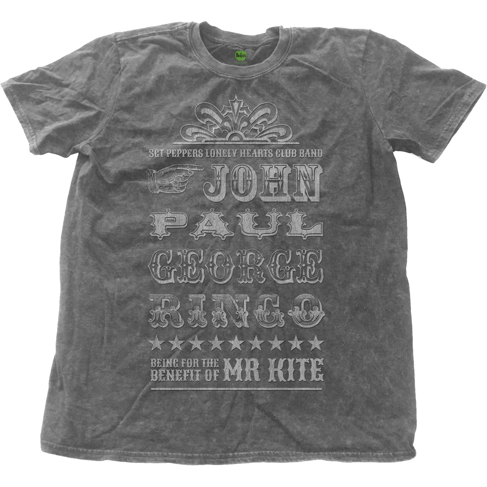 Tričko The Beatles - Mr Kite, Unisex,Šedá,XXL