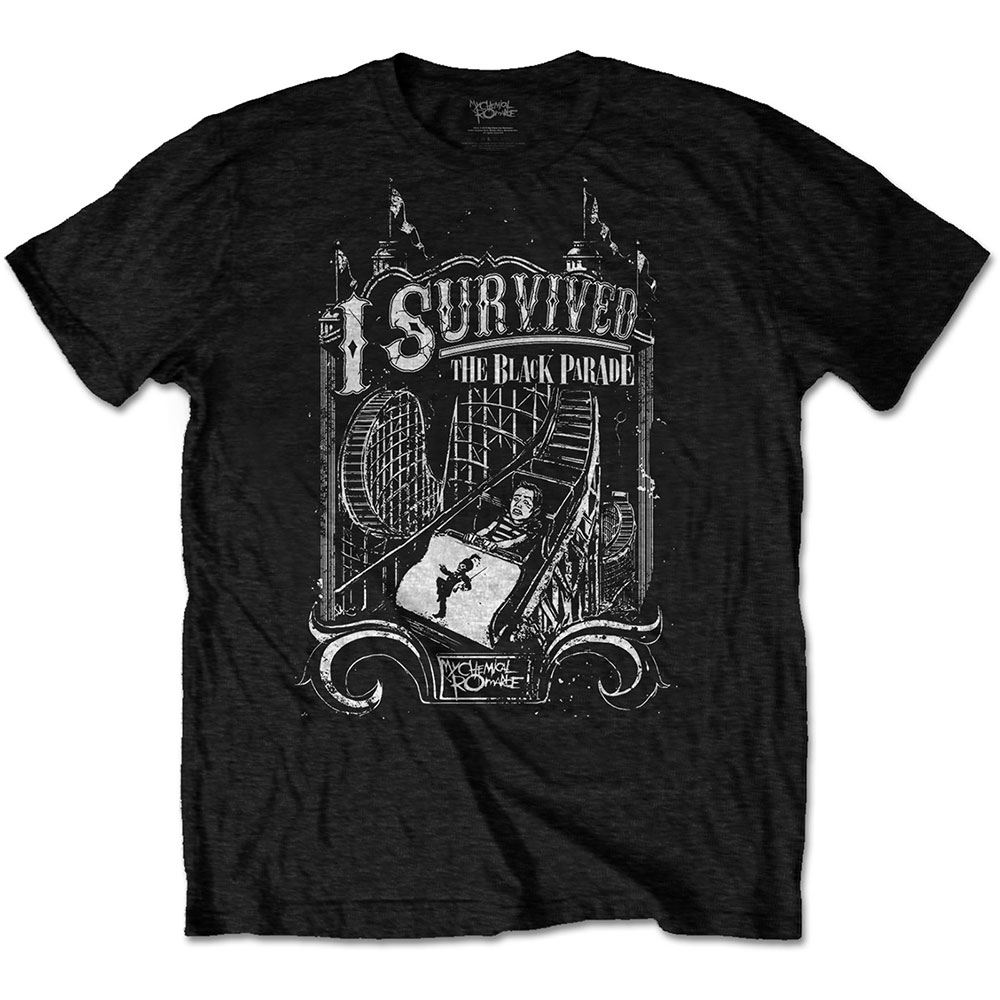 Tričko My Chemical Romance - I Survived, Unisex,Čierna,M