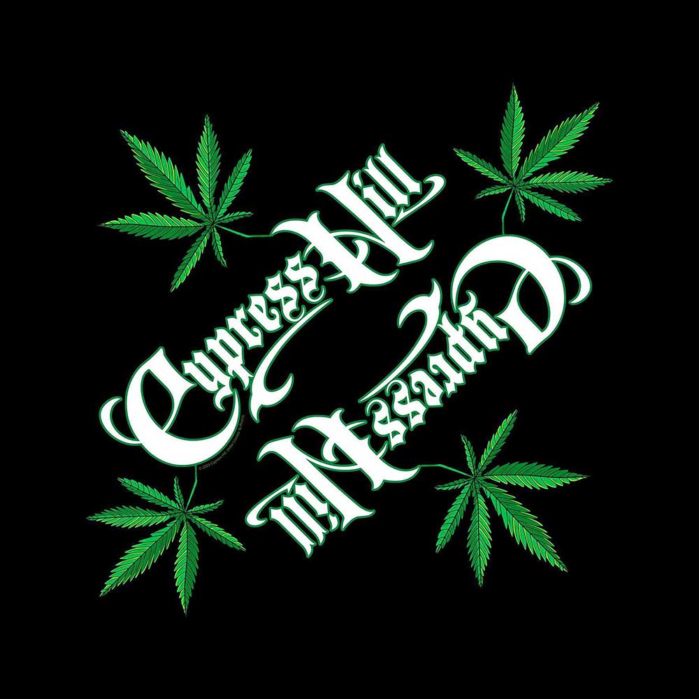 Šatka Cypress Hill - Logo/Leaf, Unisex,Čierna,Univerzálna