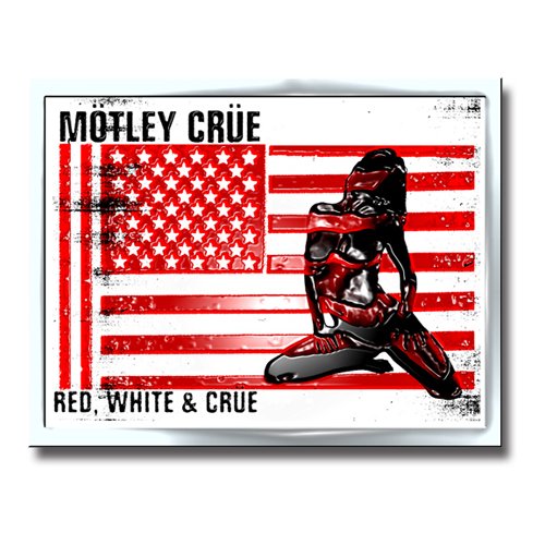 Odznak Motley Crue - Red, White & Crue