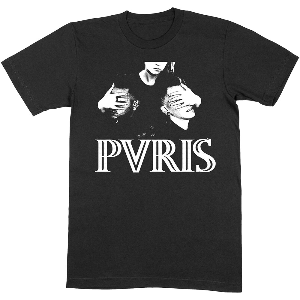 Tričko Pvris - Hands, Unisex,Čierna,XXL