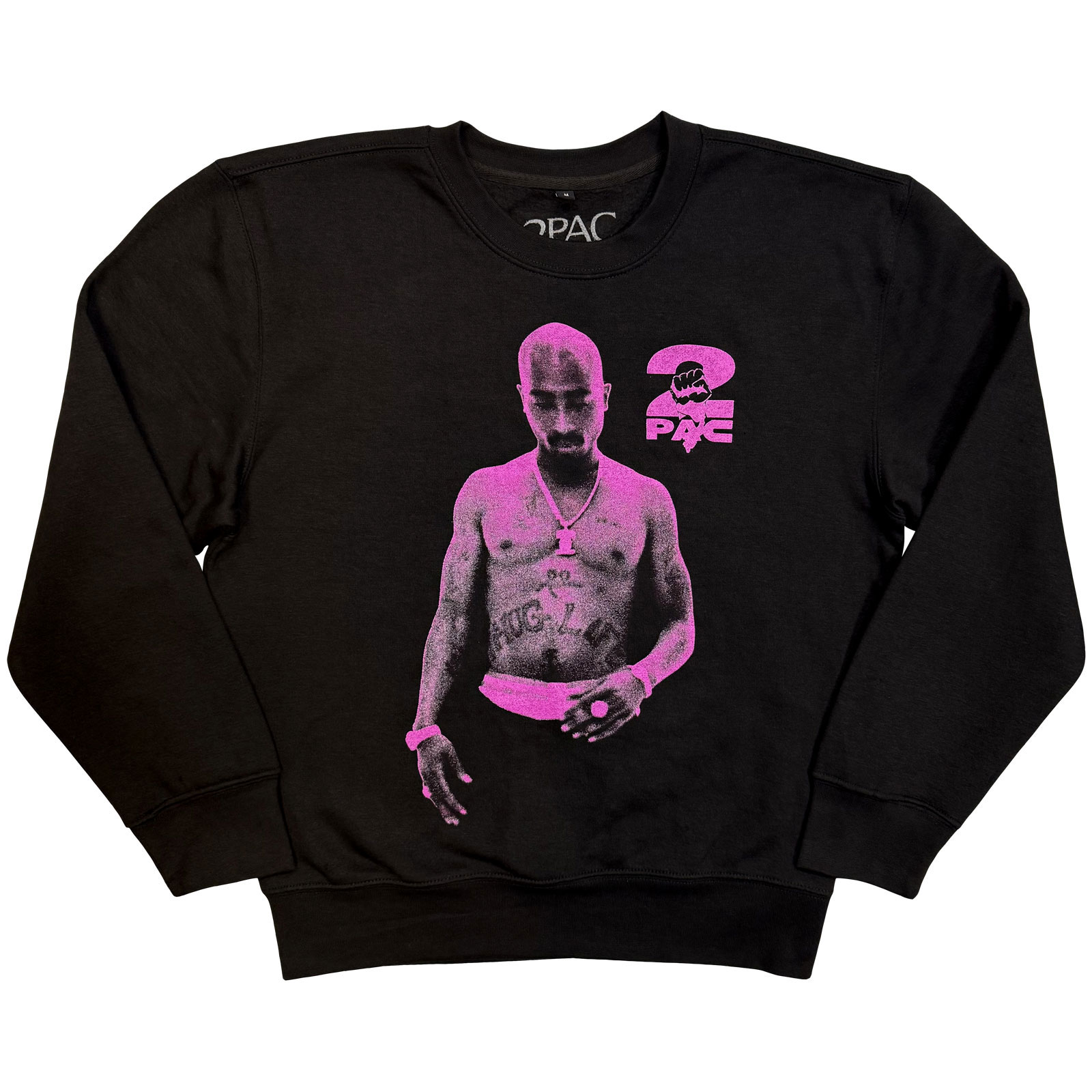 Crewneck 2Pac - Thuglife Purple, Unisex,Čierna,XXL