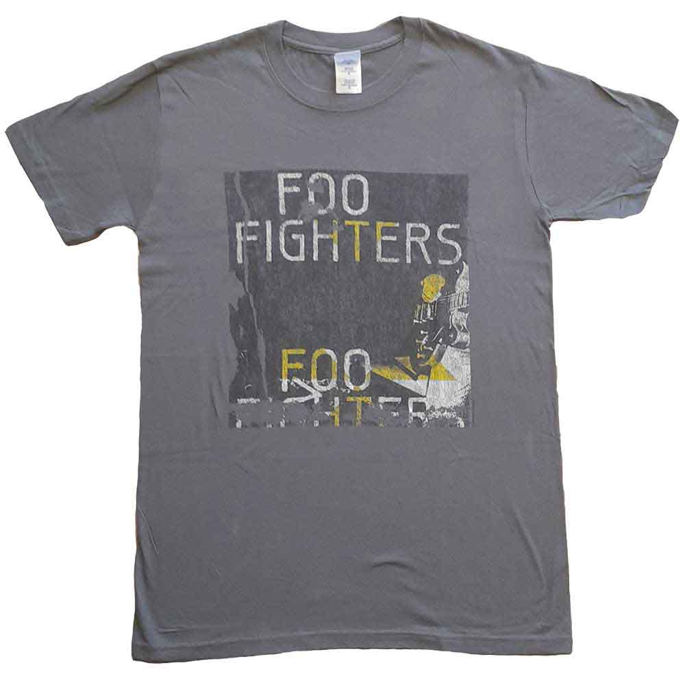 Tričko Foo Fighters - Guitar, Unisex,Šedá,S