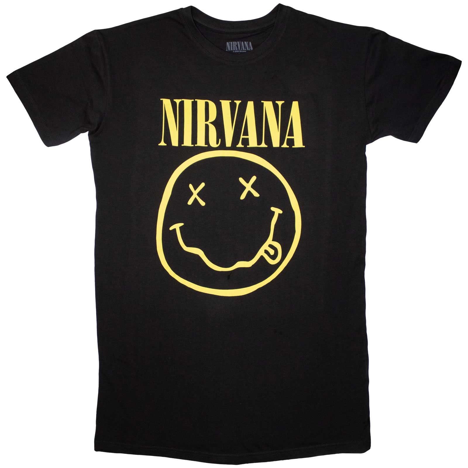 Šaty Nirvana - Yellow Happy Face, Žena,Čierna,XXL