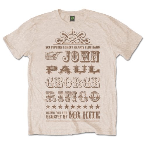 Tričko The Beatles - Mr Kite, Unisex,Natural,XXL