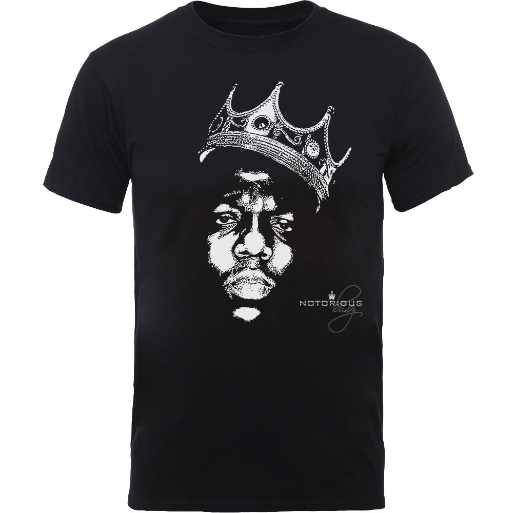 Tričko Biggie Smalls - Crown Face, Unisex,Čierna,XL