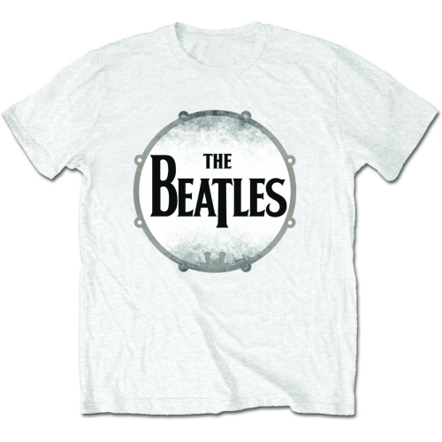 Tričko The Beatles - Drum Skin, Unisex,Biela,XXL