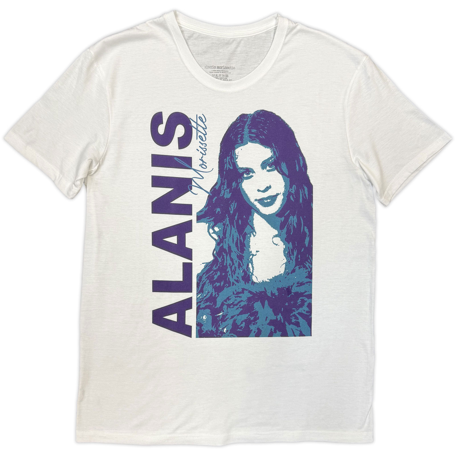 Tričko Alanis Morissette - Portrait Photo, Unisex,Biela,XXL