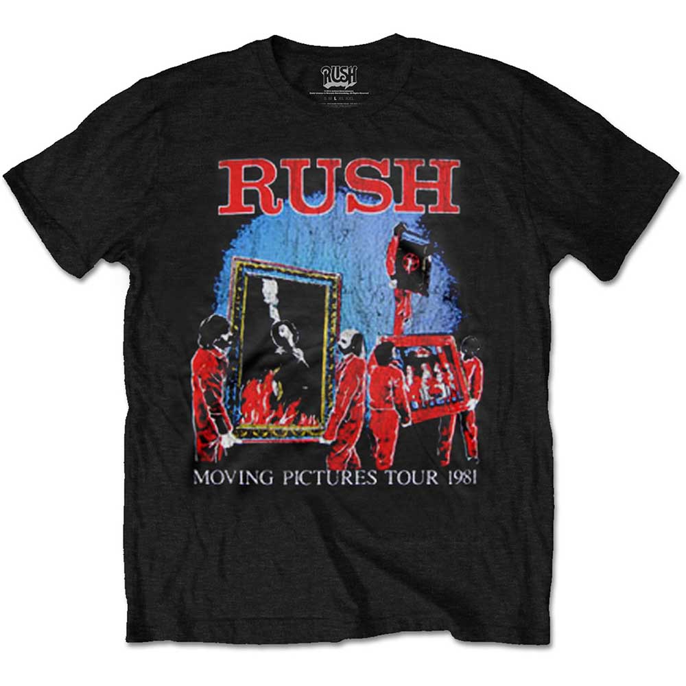 Tričko Rush - Moving Pictures Tour, Unisex,Čierna,XXL
