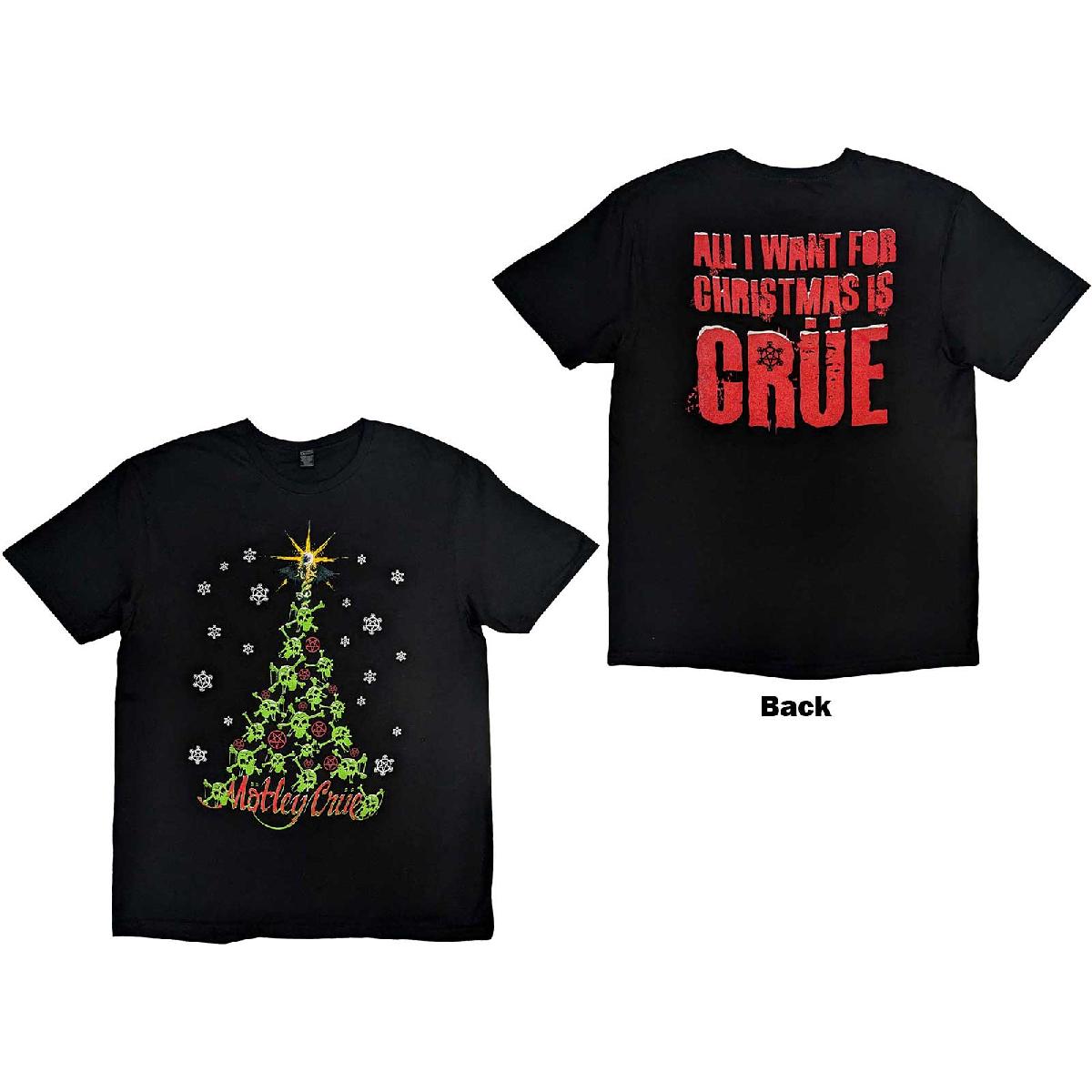 Tričko Motley Crue - Xmas Crue, Unisex,Čierna,XXL