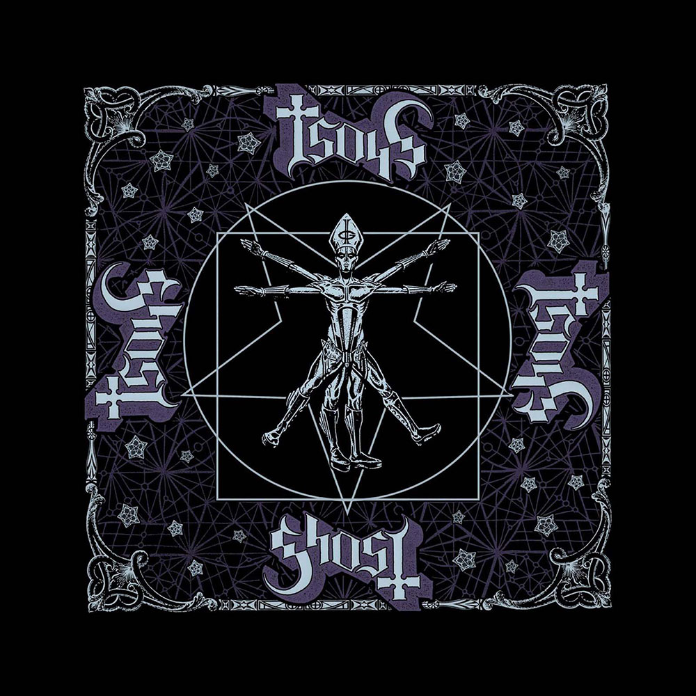 Šatka Ghost - Vitruvian, Unisex,Čierna,Univerzálna
