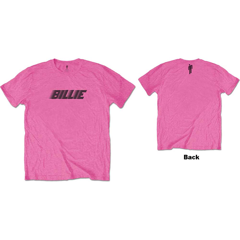 Tričko Billie Eilish - Racer Logo & Blohsh, Dieťa,Ružová,12 – 14 rokov