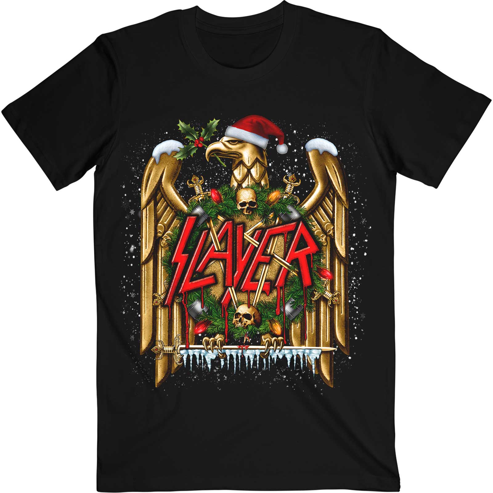 Tričko Slayer - Holiday Eagle, Unisex,Čierna,XXL