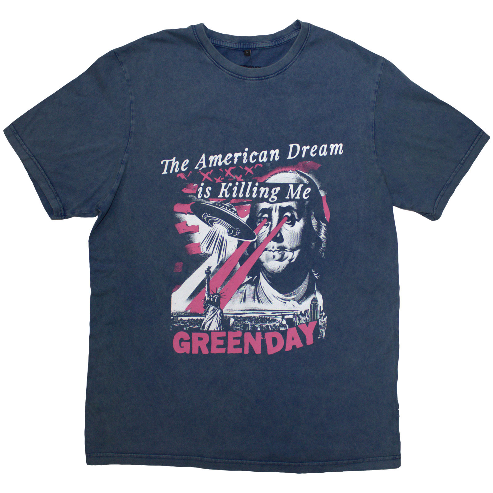 Tričko Green Day - American Dream, Unisex,Modrá,XXL