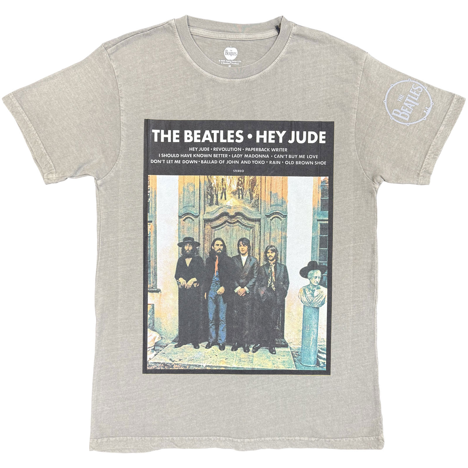 Tričko The Beatles - Doorway, Unisex,Šedá,XXL