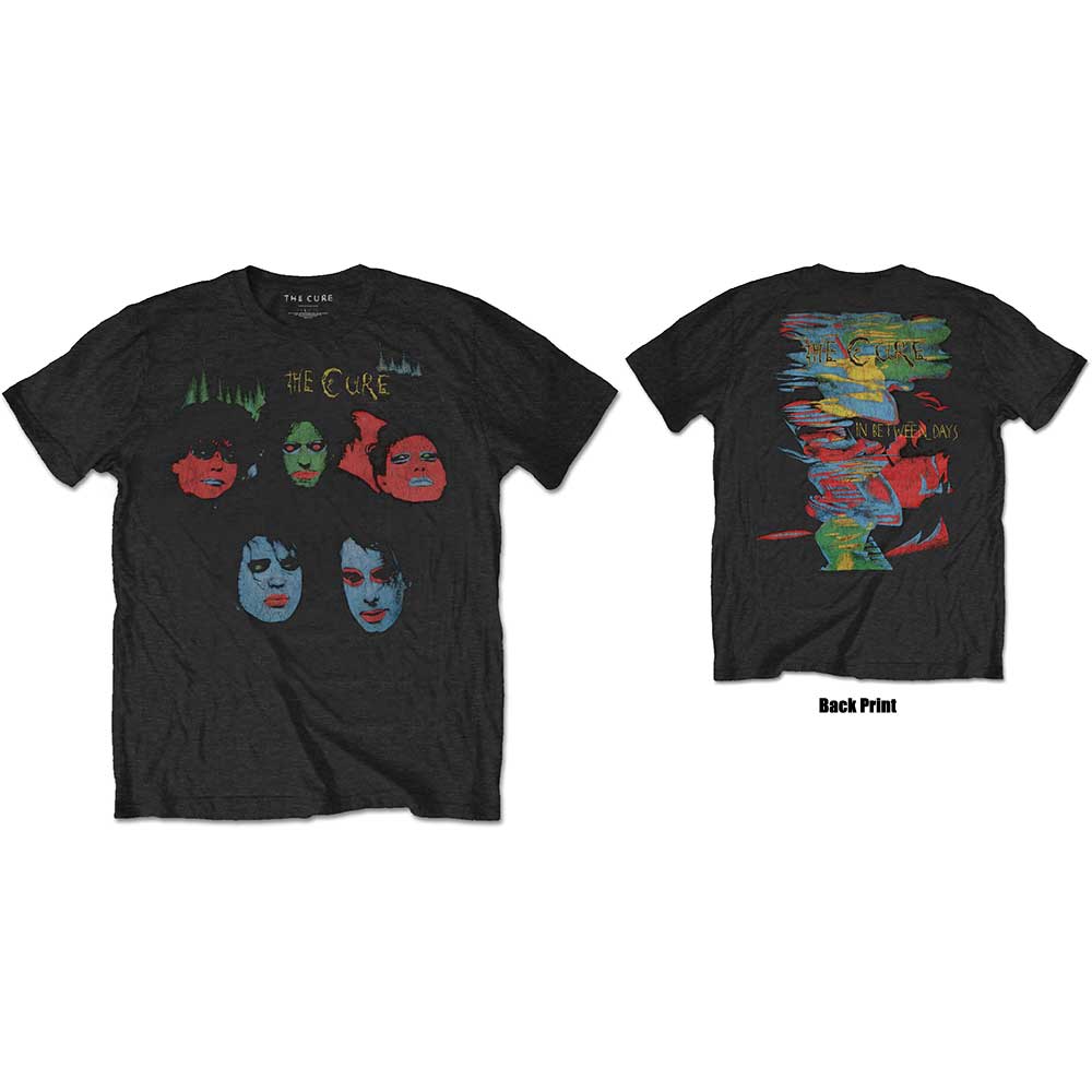 Tričko The Cure - In Between Days, Unisex,Čierna,XXL