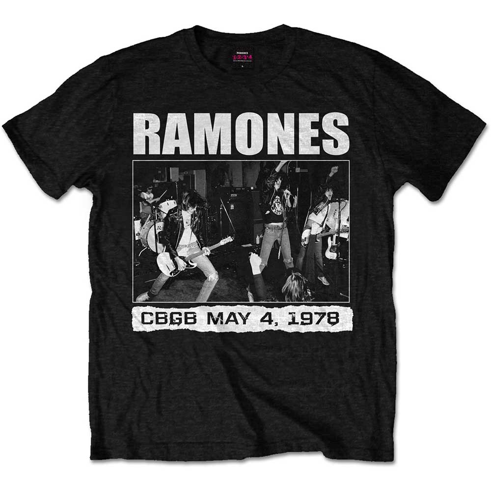 Tričko Ramones - CBGB 1978, Unisex,Čierna,XXL
