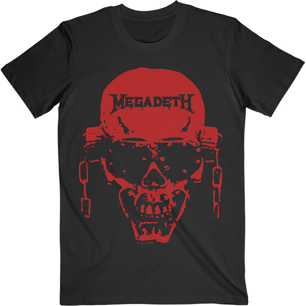 Tričko Megadeth - Vic Hi-Contrast Red, Unisex,Čierna,XXL