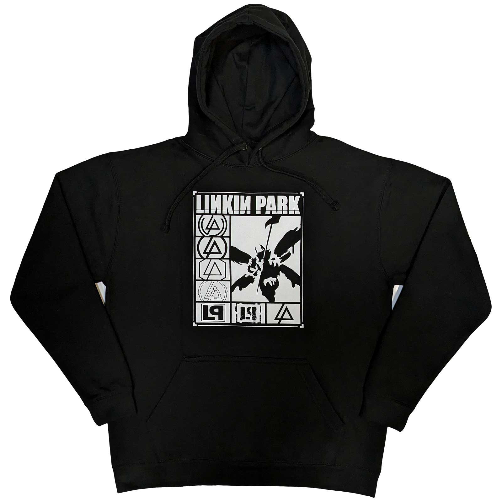 Mikina Linkin Park - Logos Rectangle, Unisex,Čierna,L