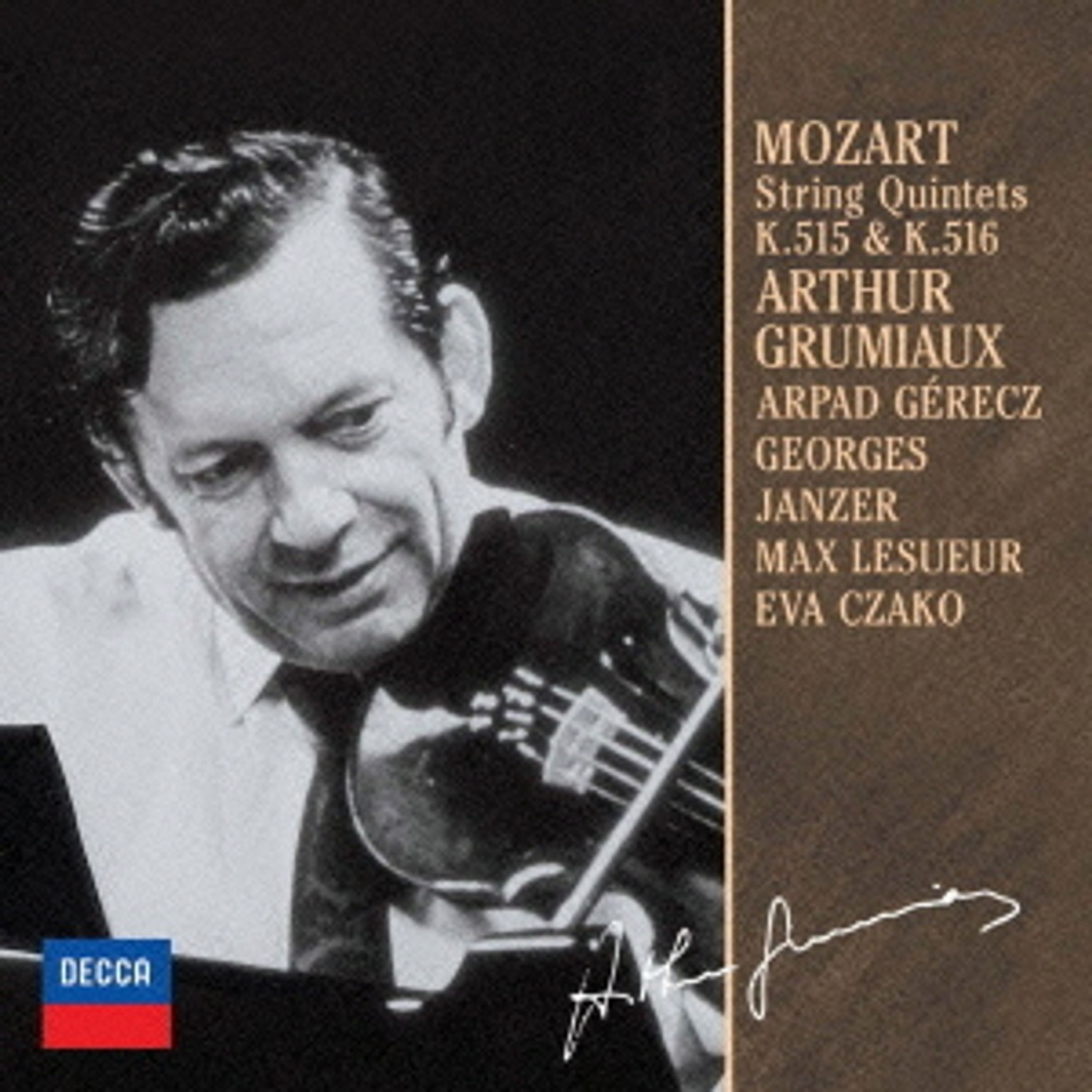CD - Grumiaux, Arthur - Mozart: String Quintets
