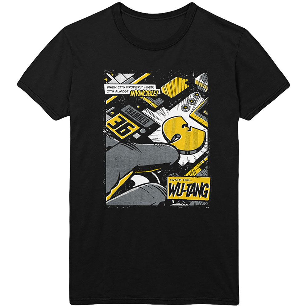 Tričko Wu-Tang Clan - Invincible, Unisex,Čierna,XXL