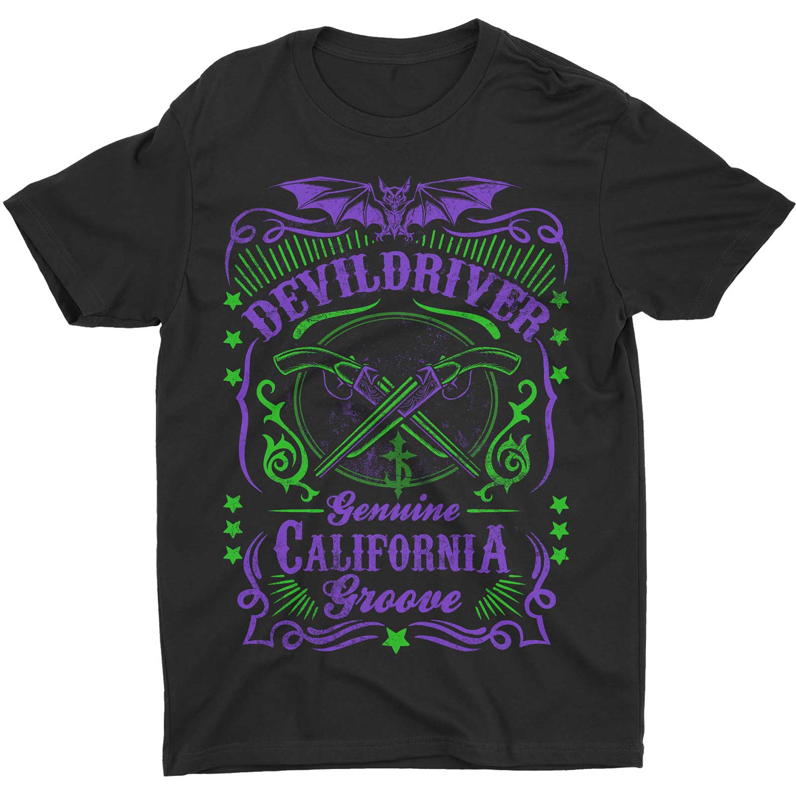 Tričko DevilDriver - Cross Guns, Unisex,Čierna,XXL