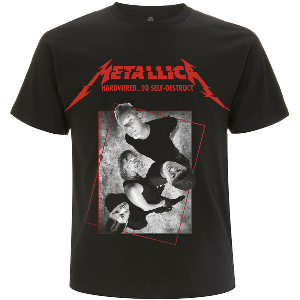 Tričko Metallica - Hardwired Band Concrete, Unisex,Čierna,XXL