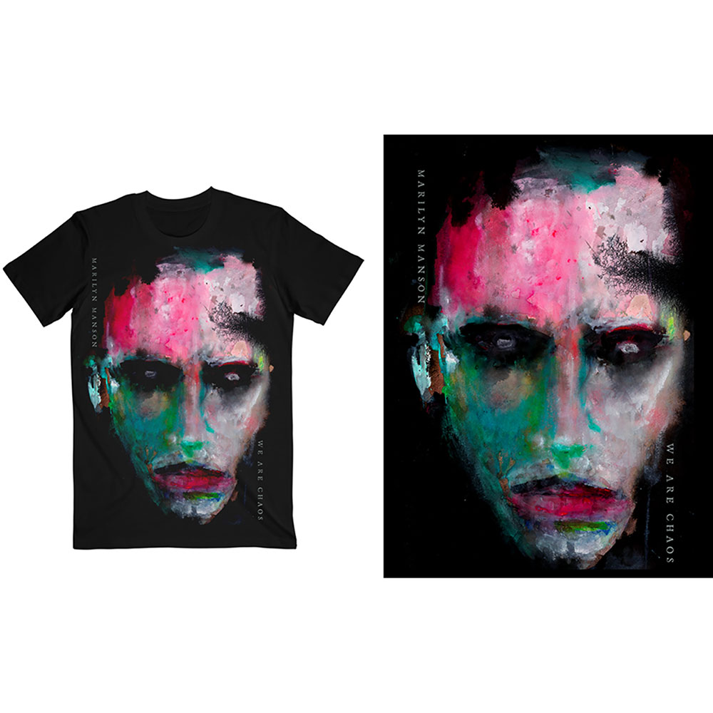 Tričko Marilyn Manson - We Are Chaos Cover, Unisex,Čierna,XXL