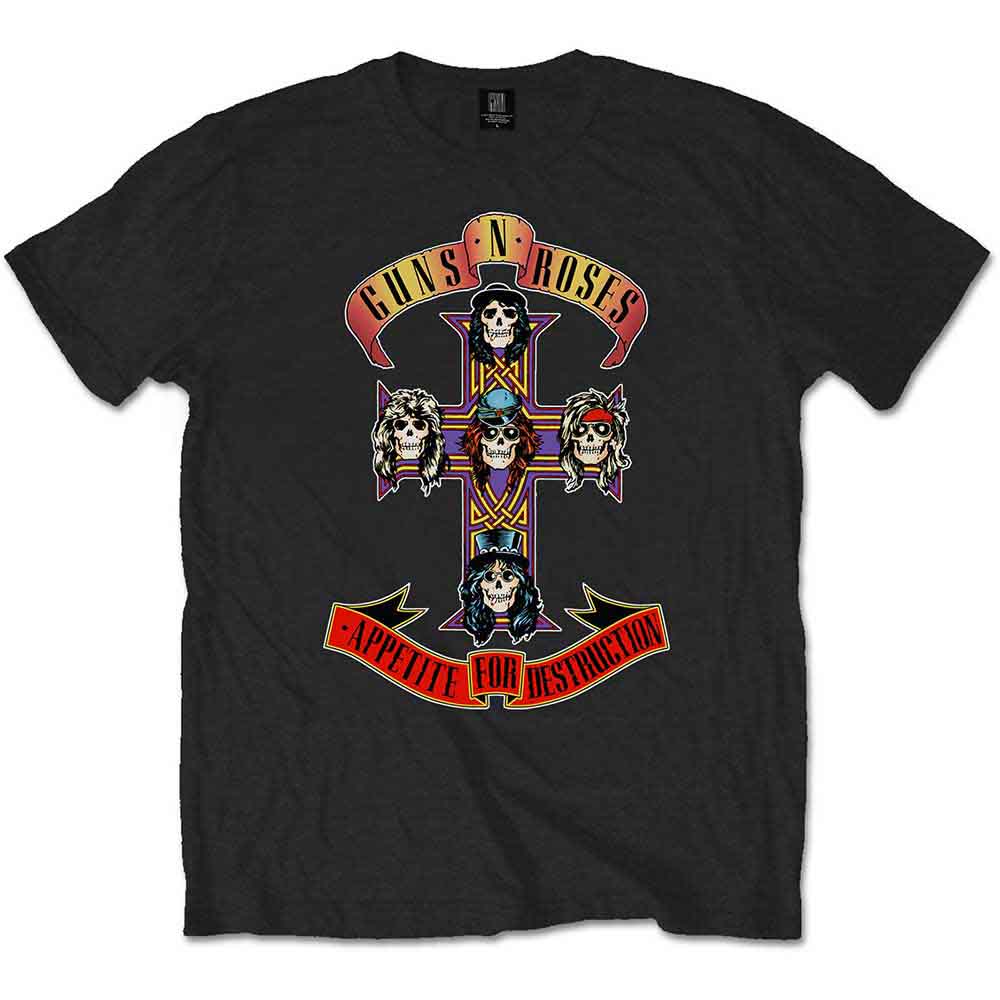 Tričko Guns N’ Roses - Appetite for Destruction, Unisex,Čierna,XXL