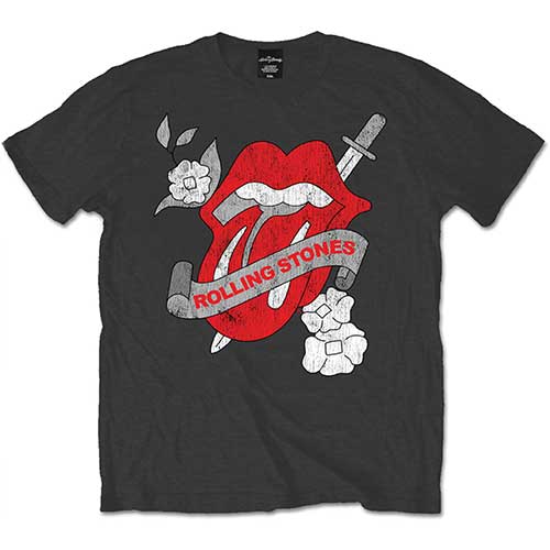 Tričko The Rolling Stones - Vintage Tattoo, Unisex,Šedá,XXL