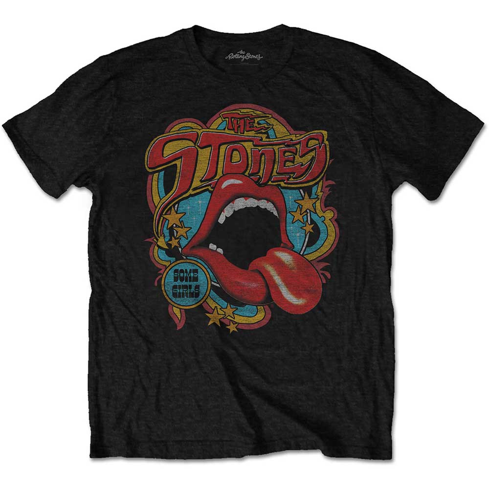 Tričko The Rolling Stones - Retro 70s Vibe, Unisex,Čierna,5XL