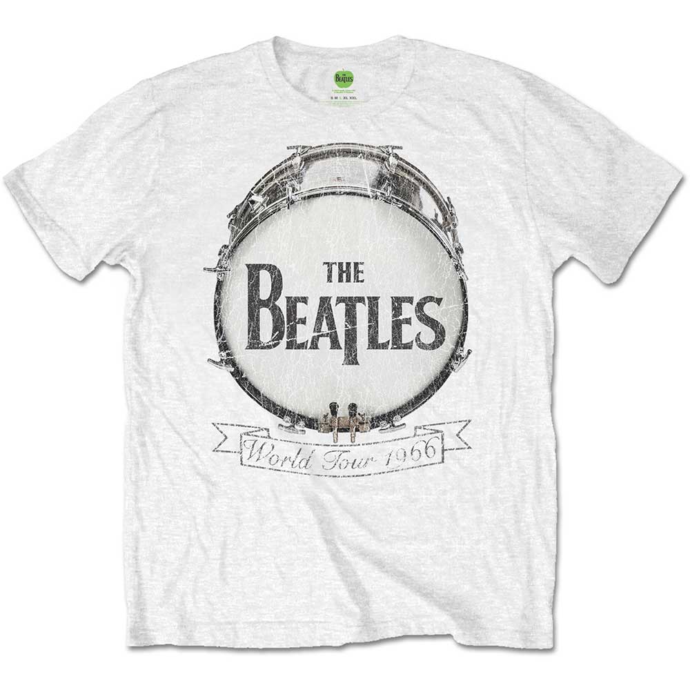 Tričko The Beatles - World Tour 1966, Unisex,Biela,XXL