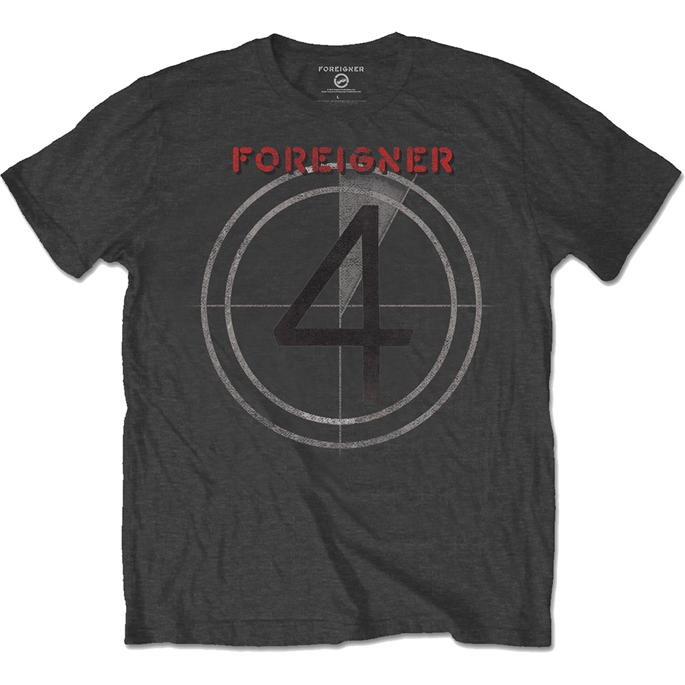 Tričko Foreigner - 4, Unisex,Šedá,XXL