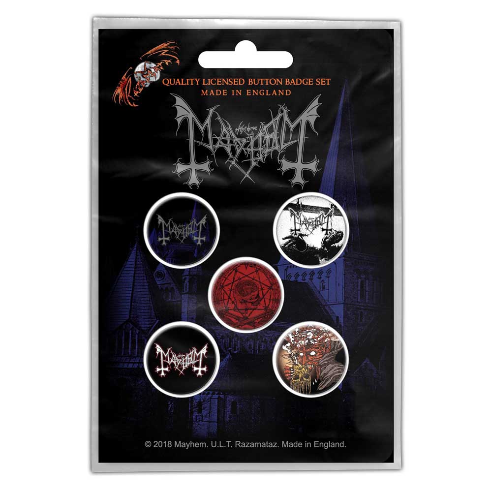 Odznak Mayhem - De Mysteriis Dom Sathanas
